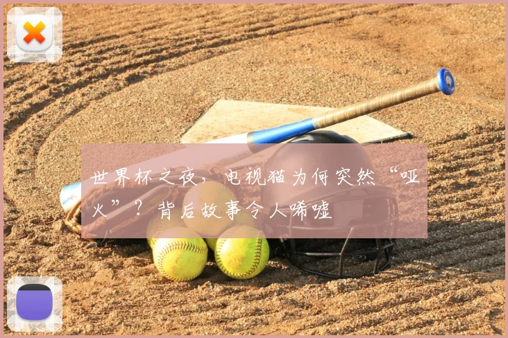 世界杯之夜，电视猫为何突然“哑火”？背后故事令人唏嘘